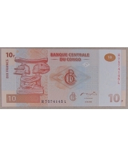 Конго 10 франков 2003 UNC арт. 3057-00006
